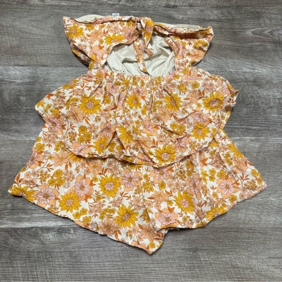 American Eagle Tube Top Ruffle Romper Size XS - Picture 8 of 9